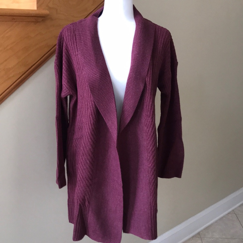 Style & co Cardigan Sz PXL Scarlet Wine NWT